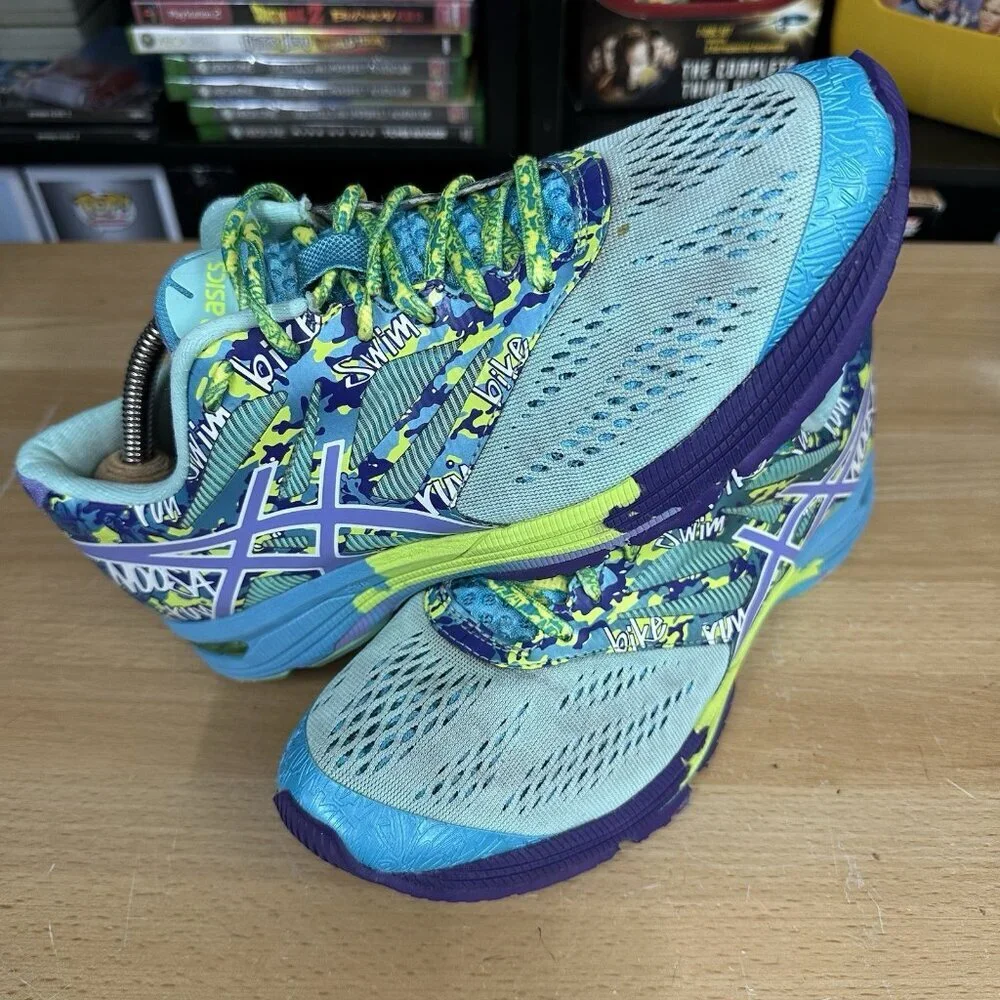 Asics Gel Noosa Tri 10 Women's Size 9 Triathlon Running Shoes Multicolor Sneaker - Picture 2 of 6
